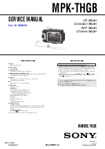 Sony MPK-THGB Service Manual предпросмотр