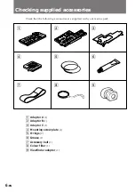 Предварительный просмотр 6 страницы Sony MPK-TRV3 Operating Instructions Manual