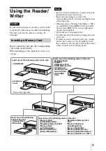 Preview for 9 page of Sony MRW62E-S1 Operating Instructions Manual