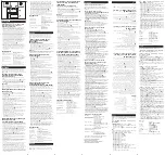 Preview for 2 page of Sony MSA-128S2 Operating Instructions