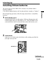 Предварительный просмотр 5 страницы Sony MSAC-FD1A Operating Instructions Manual