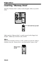 Предварительный просмотр 10 страницы Sony MSAC-FD1A Operating Instructions Manual