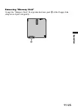 Предварительный просмотр 11 страницы Sony MSAC-FD1A Operating Instructions Manual