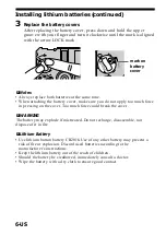 Предварительный просмотр 6 страницы Sony MSAC-FD1B Operating Instructions Manual