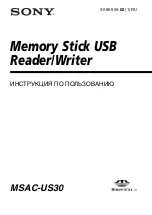 Предварительный просмотр 552 страницы Sony MSAC-US30 - Memory Stick USB Reader/Writer Operating Instructions Manual