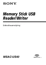 Предварительный просмотр 239 страницы Sony MSAC-US40 - MemoryStick Flash Memory Card USB 2.0 Reader Operating Instructions Manual