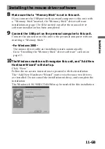 Preview for 11 page of Sony MSAC-US5 Operating Instructions Manual