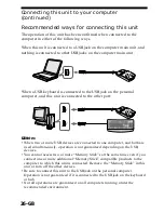 Предварительный просмотр 26 страницы Sony MSAC-US70 Operating Instructions Manual