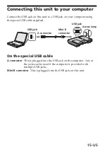 Preview for 15 page of Sony MSAC-USM1 Operating Instructions Manual