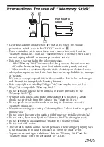 Preview for 29 page of Sony MSAC-USM1 Operating Instructions Manual