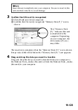 Preview for 14 page of Sony MSACEX1 - Adaptateur Memory Stick Duo Express Card Operating Instructions Manual