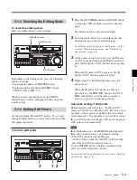 Предварительный просмотр 67 страницы Sony MSW-2000 Operation Manual