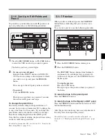 Предварительный просмотр 71 страницы Sony MSW-2000 Operation Manual