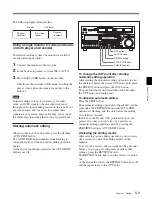 Предварительный просмотр 73 страницы Sony MSW-2000 Operation Manual