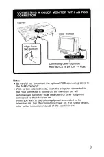 Предварительный просмотр 9 страницы Sony MSX 2 HB-F9P Operating Instructions Manual