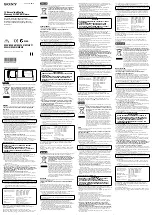 Sony MSX-M1GST Operating Instructions preview