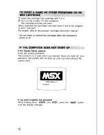 Preview for 16 page of Sony MSX2 HB-F9P Hit Bit Operating Instructions Manual