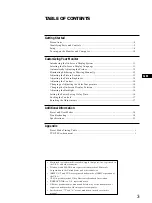 Preview for 3 page of Sony Multiscan CPD-M151 Operating Instructions Manual