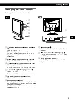 Preview for 5 page of Sony Multiscan CPD-M151 Operating Instructions Manual