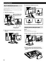 Preview for 8 page of Sony Multiscan CPD-M151 Operating Instructions Manual