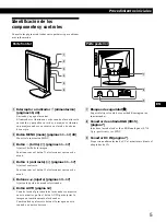 Preview for 65 page of Sony Multiscan CPD-M151 Operating Instructions Manual