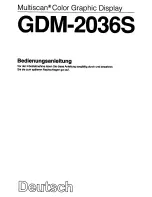 Preview for 35 page of Sony Multiscan GDM-2036S Operating Instructions Manual