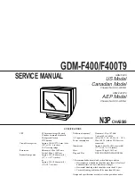 Sony Multiscan GDM-F400 Service Manual preview