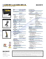 Preview for 2 page of Sony Multiscan SDM-M51 Specifications