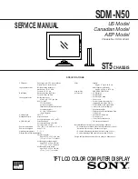 Предварительный просмотр 2 страницы Sony Multiscan SDM-N50 Service Manual