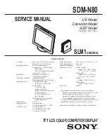 Preview for 1 page of Sony Multiscan SDM-N80 Service Manual