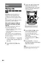 Preview for 36 page of Sony Muteki LBT-LCD7Di Operating Instructions Manual