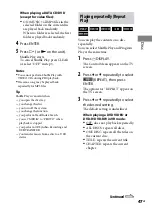 Preview for 47 page of Sony Muteki LBT-LCD7Di Operating Instructions Manual