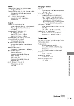 Preview for 127 page of Sony Muteki LBT-LCD7Di Operating Instructions Manual