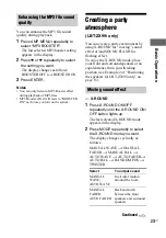 Preview for 23 page of Sony Muteki LBT-ZX99I Operating Instructions Manual