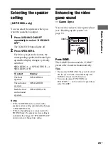 Preview for 25 page of Sony Muteki LBT-ZX99I Operating Instructions Manual