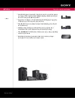 Предварительный просмотр 1 страницы Sony Muteki XROSSFADE LBT-DJ2i Specification Sheet