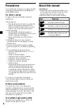 Preview for 4 page of Sony MV-101 - Mobile Dvd Operating Instructions Manual