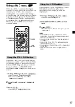 Preview for 17 page of Sony MV-101 - Mobile Dvd Operating Instructions Manual