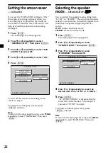 Preview for 22 page of Sony MV-101 - Mobile Dvd Operating Instructions Manual