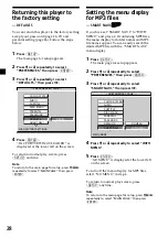 Preview for 28 page of Sony MV-101 - Mobile Dvd Operating Instructions Manual