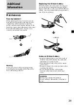 Preview for 29 page of Sony MV-101 - Mobile Dvd Operating Instructions Manual