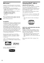 Preview for 4 page of Sony MV-650STR Operating Instructions Manual