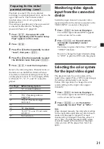 Preview for 31 page of Sony MV-650STR Operating Instructions Manual