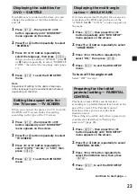 Preview for 23 page of Sony MV-65ST - Dream Station Operating Instructions Manual