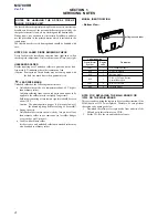 Предварительный просмотр 4 страницы Sony MV-700HR Service Manual