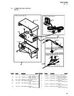 Предварительный просмотр 59 страницы Sony MV-700HR Service Manual