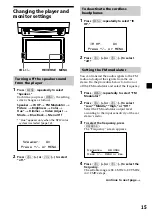 Предварительный просмотр 15 страницы Sony MV-900SDS - Dream System 3 Operating Instructions Manual