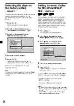 Preview for 34 page of Sony MV-900SDS - Dream System 3 Operating Instructions Manual