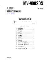 Preview for 75 page of Sony MV-900SDS - Dream System 3 Service Manual