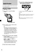 Preview for 6 page of Sony MV7101DS - Mobile DVD Dream System Operating Instructions Manual